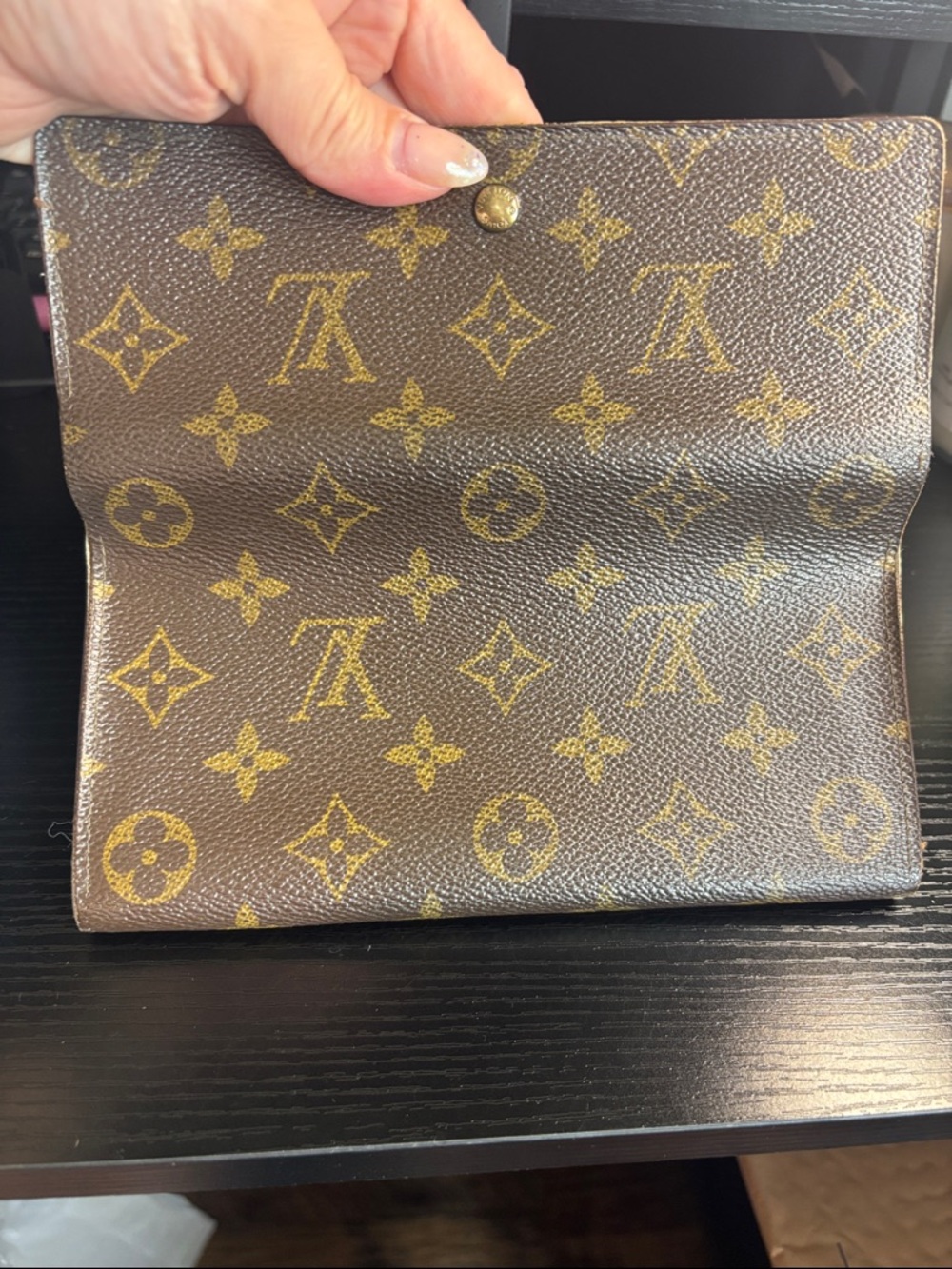 Louis Vuitton Monogram Canvas Wallet in Brown and Gold - Picture 14 of 17